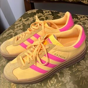 Adidas Gazelle Women's Sneakers - Yellow and Pink
